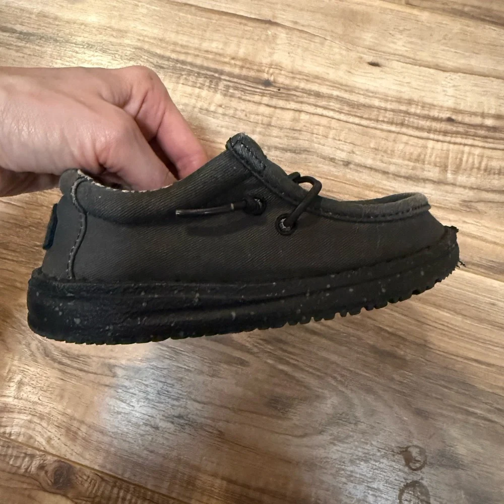 Hey Dude 8T Black Casual Slip-On Shoes